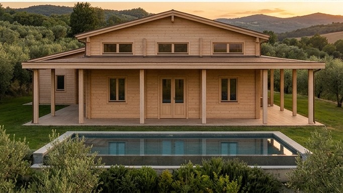 Foto esterna della Villa Prestige Afrormosia