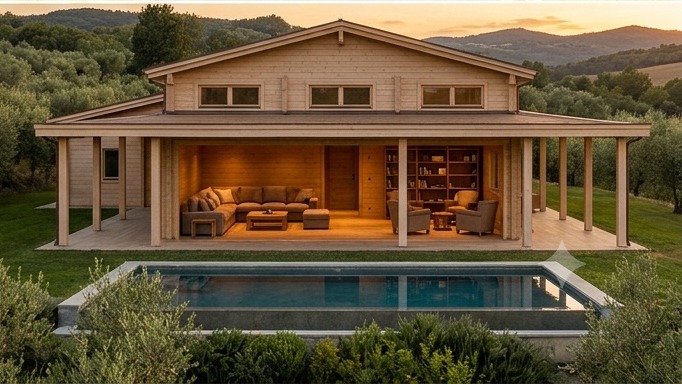 Foto interna della Villa Prestige Afrormosia
