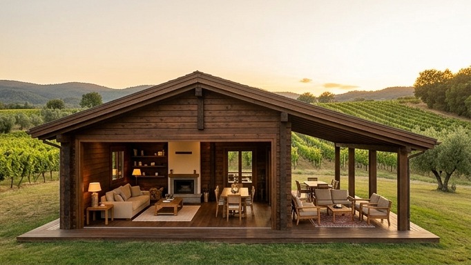 Foto interna della Villa Prestige Bubinga